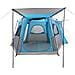 Tenda da Campeggio da Auto per 4 Persone Blu Impermeabile - Foto miniatura 5
