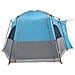 Tenda da Campeggio da Auto per 4 Persone Blu Impermeabile - Foto miniatura 6