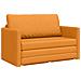 Divano letto a pavimento 2 in 1 Giallo Scuro 124x71x78 cm Tessuto - Foto miniatura 1