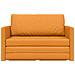 Divano letto a pavimento 2 in 1 Giallo Scuro 124x71x78 cm Tessuto - Foto miniatura 6