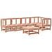 Set Divani Giardino 6 pz con Cuscini Legno Massello di Douglas - Foto miniatura 3