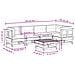 Set Divani Giardino 6 pz con Cuscini Legno Massello di Douglas - Foto miniatura 9