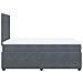 Giroletto a Molle con Materasso Grigio Scuro 120x190 cm Velluto - Foto miniatura 7