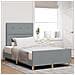 Struttura Letto Grigio Chiaro 120x200 cm Tessuto - Foto miniatura 2