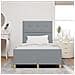 Struttura Letto Grigio Chiaro 120x200 cm Tessuto - Foto miniatura 5