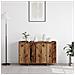 Sideboard Marrone Legno Vecchio Legno 120 x 41 x 75 cm Sideboard - Foto miniatura 4