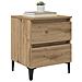 Armadi da letto 2 pz Rovere artigianale 40x35x50 cm Legno ingegnerizzato - Foto miniatura 3