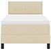 Letto a molle con materasso Crema 100 x 200 cm Tessuto - Foto miniatura 8