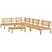 Set Divano Pallet da Giardino 5 pz in Legno Massello di Acacia - Foto miniatura 1