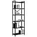 Libreria Rovere nero 60 x 30 x 188 cm Legno multistrato - Foto miniatura 3