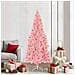 Albero di Natale con 300 LED con supporto Rosa 210 cm PVC - Foto miniatura 2