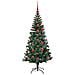 Albero di Natale artificiale con luci integrate Verde 120 cm - Foto miniatura 4