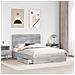 Letto con Contenitore con testiera Grigio Sonoma 150 x 200 cm - Foto miniatura 3