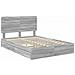 Letto con Contenitore con testiera Grigio Sonoma 150 x 200 cm - Foto miniatura 4