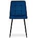 Sedia PYRA - Design ergonomico moderno in velluto blu navy x 2 - Foto miniatura 3