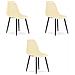 Sedia da scrivania moderna color crema WAT x3 - Foto miniatura 1