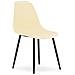 Sedia da scrivania moderna color crema WAT x3 - Foto miniatura 2
