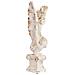 Figura Decorativa Angelo In Magnesio Bianco 32x30x95,5h Cm - Foto miniatura 1