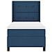 Letto a molle con materasso Blu 100 x 200 cm Tessuto - Foto miniatura 7