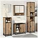 Set di mobili per il bagno con porta 3 pcs Rovere artigianale - Foto miniatura 4
