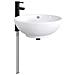 Lavabo da bagno Nero Opaco 44 x 44 x 16 cm Metallo - Foto miniatura 2