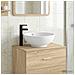 Lavabo da bagno Nero Opaco 44 x 44 x 16 cm Metallo - Foto miniatura 4