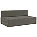 Divano Letto Pieghevole Grigio Chiaro 152 x 86,5 x 60 cm - Foto miniatura 1