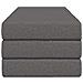 Divano Letto Pieghevole 120 x 67 x 45 cm Grigio Chiaro - Foto miniatura 4