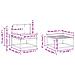 Set di divani da esterno 6 pcs Bianco e Grigio Chiaro - Foto miniatura 8