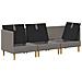 Set di divani modulari con spazio di archiviazione 3 pcs - Foto miniatura 4