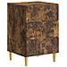 Comodino Rovere Fumo 43 x 39,5 x 66,5 cm Legno ingegnerizzato - Foto miniatura 1