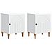 Armadio da Notte 2 pcs Bianco 43 x 34,5 x 50 cm - Foto miniatura 1