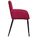 Sedie da pranzo 6 pcs Velluto (V) Rosso Vino 57 x 50 x 85 cm - Foto miniatura 4
