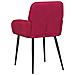 Sedie da pranzo 6 pcs Velluto (V) Rosso Vino 57 x 50 x 85 cm - Foto miniatura 5