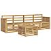 Set di divani da esterno 5 pcs Bianco Legno di Acacia Massello - Foto miniatura 1