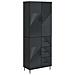 Set di armadi 2 pcs Nero 66 x 34,5 x 89,5 cm - Foto miniatura 1