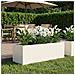 Vaso da giardino Bianco 100 x 30 x 30 cm - Foto miniatura 2