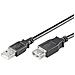 Cavo prolunga USB 2.0 A / A M / F 5.0 mt nero, polybag - Foto miniatura 1