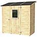 Casetta Vaniglia Addossata Con Porta Singola 207x102 Cm Finestrata - Foto miniatura 2