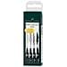 Faber Castell 167100 Penna China Pitt Artist Pen Nero Set 4 (S, F, M, B)  - Foto miniatura 2