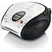 SCD-24 Stereo Boombox, Radio FM, CD-Player, Bianco - Foto miniatura 1