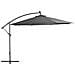 Ombrellone A Sbalzo Con Palo In Alluminio 350 Cm Antracite - Foto miniatura 1