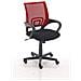 Sedia Ufficio Genius in Rete Traspirante I Sedia Pc Ergonomica Girevole Regolabile I Sedia Studio Imbottita con Braccioli e Ruote I Carico Max 120 kg Rosso - Foto miniatura 1