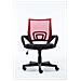 Sedia Ufficio Genius in Rete Traspirante I Sedia Pc Ergonomica Girevole Regolabile I Sedia Studio Imbottita con Braccioli e Ruote I Carico Max 120 kg Rosso - Foto miniatura 3