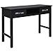 Tavolo Consolle Nero 110x45x76 Cm In Legno - Foto miniatura 1