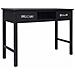 Tavolo Consolle Nero 110x45x76 Cm In Legno - Foto miniatura 3