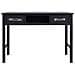 Tavolo Consolle Nero 110x45x76 Cm In Legno - Foto miniatura 4