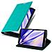 Cadorabo Custodia Compatibile Con Lenovo Google Nexus 6 / 6x In Turchese Petrolio - Coperchio Protettiva Con Chiusura Magnetica, Funzione Stand E Tasca Per Le Carte - Foto miniatura 4