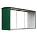 Capannone da Giardino in Acciaio Zincato 330x92x153cm Verde - Foto miniatura 2