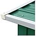 Capannone da Giardino in Acciaio Zincato 330x92x153cm Verde - Foto miniatura 5
